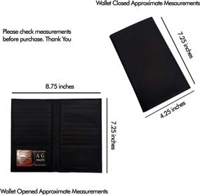 img 3 attached to Genuine Leather Men's Wallets: Secure Accessory for Credit Cards, Money, and Cards