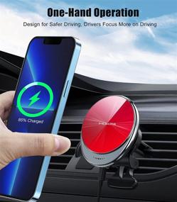 img 2 attached to MOKPR Magnetic Wireless Car Charger Car Electronics & Accessories