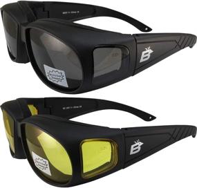 img 4 attached to Birdz Swallow Padded Motorcycle Glasses Motorcycle & Powersports ~ Protective Gear