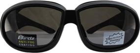 img 3 attached to Birdz Swallow Padded Motorcycle Glasses Motorcycle & Powersports ~ Protective Gear