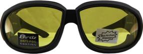 img 2 attached to Birdz Swallow Padded Motorcycle Glasses Motorcycle & Powersports ~ Protective Gear