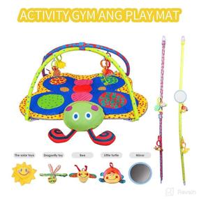 img 2 attached to 👶 Rivpabo Baby Play Mat: A Thick & Stimulating Activity Center for Newborns & Infants