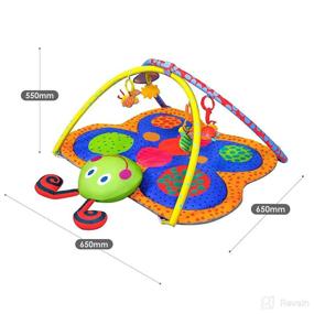 img 1 attached to 👶 Rivpabo Baby Play Mat: A Thick & Stimulating Activity Center for Newborns & Infants