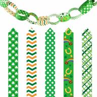 st. patrick's day paper chains craft decorations for irish party and festive celebration - tuparka logo