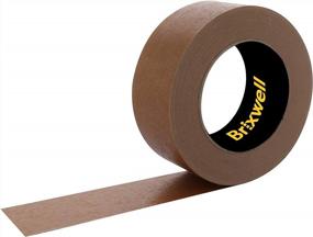 img 3 attached to 2 Inch X 60 Yard Brown Paper Packing Tape - Made In USA By Brixwell (3 Rolls)