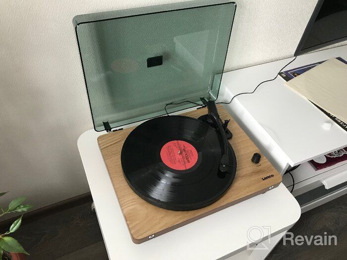 img 3 attached to 🎶 Discover the Enchanting Melodies on Lenco LS-50 Vinyl Player in Light Wood Finish review by Anand ᠌