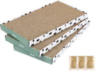 pawsfans scratcher cardboard scratching reversible logo