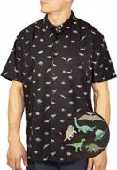 men's short sleeve printed button down shirt - novelty prints in sizes small to 4x-large logo