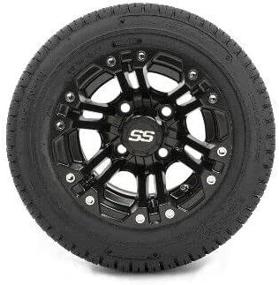img 4 attached to Upgrade Your Golf Cart With Set Of 4 GTW 10" Specter Matte Black Wheels On 205/50-10 Tires!