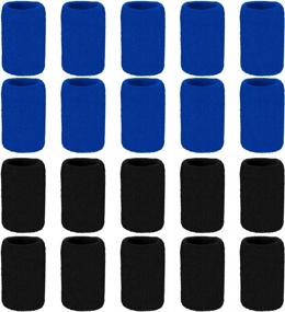 img 2 attached to Relieve Pain And Boost Performance: Senkary 20-Piece Finger Sleeve Protectors With Thumb Brace Support And Elastic Compression In Blue And Black