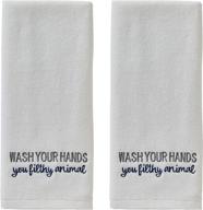 skl home towel 2 pack white logo