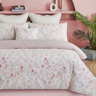 pink leaves and branches reversible dorm bedding twin xl set - 600 tc super soft college dorm room bedding sets for girls with zipper cover and 3 pieces logo