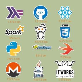 img 3 attached to New Version DEV Stickers - 100 PCS For Front-End & Back-End Languages: Perfect For Developers, Coders, Programmers, Hackers, Geeks, And Engineers