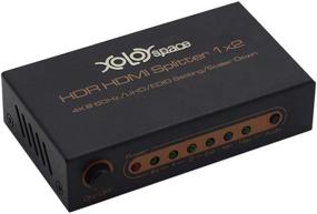 img 4 attached to Наслаждайтесь потоковым видео высокого качества с XOLORspace 1X2 HDMI Splitter - 4K 60HZ YCbCr 4:4:4 8 Bit HDR Pass Through