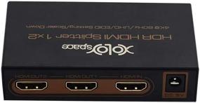 img 1 attached to Experience High-Quality Video Streaming With XOLORspace 1X2 HDMI Splitter - 4K 60HZ YCbCr 4:4:4 8 Bit HDR Pass Through