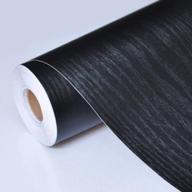 revamp your home with practicalws black wood peel and stick wallpaper and self-adhesive shelf liner. логотип