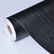 revamp your home with practicalws black wood peel and stick wallpaper and self-adhesive shelf liner. logo
