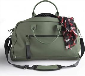 img 1 attached to The Friendly Swede Vreta Collection Overnight Duffle Bag For Women, 35L Gym Travel Weekender Carry On Bag - Green