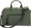 the friendly swede vreta collection overnight duffle bag for women, 35l gym travel weekender carry on bag - green logo