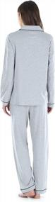 img 3 attached to Women'S Cotton Button-Down Lounger Pajama Set By Sleepyheads