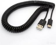 🔌 mxtechnic 9.8ft coiled usb type c cable for car, 90 degree curly usb a to usb-c fast charger cord - compatible with samsung galaxy s10 s9 s8 plus note 9 8, moto z, lg5/g6/v20, and other usb c devices logo