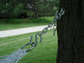 img 1 attached to Vivere CHAIN Hammock Hanging Kit, Grey