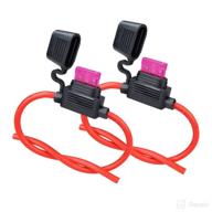 🔌 muyi 10ga fuse holder 2 pack: waterproof 10 gauge pigtail blade fuse relay with 40amp atc fuses логотип