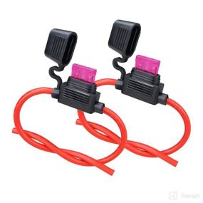 img 4 attached to 🔌 MUYI 10ga Fuse Holder 2 Pack: Waterproof 10 Gauge Pigtail Blade Fuse Relay with 40AMP ATC Fuses