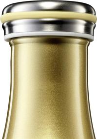 img 2 attached to Double-Walled Stainless Steel Thermal Bottle For Hot And Cold Drinks - Lurch Germany (Gold Metallic 16 Oz. 0.5L)