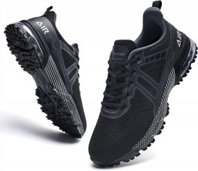 img 4 attached to Lightweight Athletic Running Shoes For Men - Ideal For Sports, Gym, Jogging, Walking - Sizes US 6.5 To US 12.5