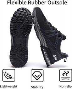img 3 attached to Lightweight Athletic Running Shoes For Men - Ideal For Sports, Gym, Jogging, Walking - Sizes US 6.5 To US 12.5