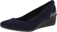 anne klein womens wisher fabric women's shoes : pumps logo