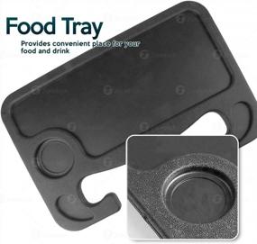 img 2 attached to Gray Multi-Functional Portable Steering Wheel Tray For Car Laptop And Food - Vehicle Seat Mount Table For Notebook, Eating, And Working On The Go