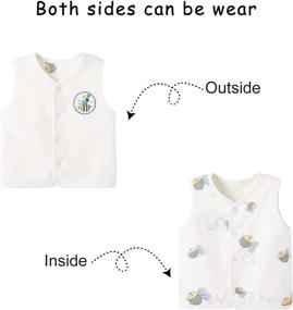 img 3 attached to 👶 Warm and Stylish pureborn Baby Toddler Vest: The Perfect Sleeveless Jacket for Spring and Winter Fashion! Sizes Available for Children 0-5 Years