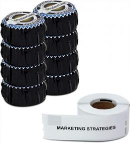 img 4 attached to Efficient Organization Made Simple With OfficeSmartLabels White File Folder Labels - 8 Rolls With 130 Labels Per Roll (Compatible With 30327)