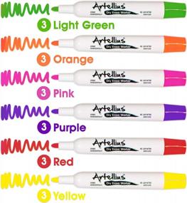 img 2 attached to 40 Pack Dry Erase Markers - 12 Assorted Colors + 7 Black - Thick Barrel Design For Writing On Whiteboards, Boards, Mirrors & Windows