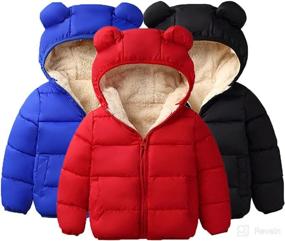 img 1 attached to Winter Toddler Thicken Lightweight Outerwear Apparel & Accessories Baby Boys best in Clothing