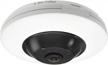 5mp panoramic poe fisheye ip security camera with 180° wide-angle view, audio & alarm i/o, micro sd support, and 26ft night vision - smart ivs included logo