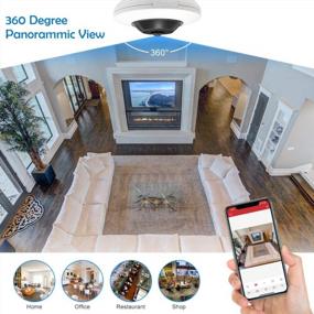 img 2 attached to 5MP Panoramic PoE FishEye IP Security Camera With 180° Wide-Angle View, Audio & Alarm I/O, Micro SD Support, And 26Ft Night Vision - Smart IVS Included