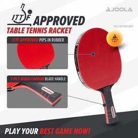 img 3 attached to Unleash Your Inner Pro With The JOOLA Spinforce Professional Table Tennis Racket - ITTF Approved And Preassembled For Optimal Performance