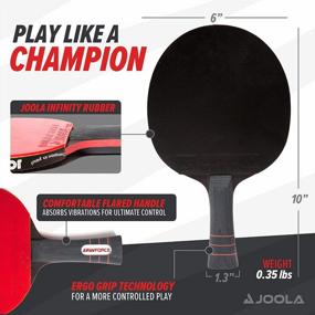 img 2 attached to Unleash Your Inner Pro With The JOOLA Spinforce Professional Table Tennis Racket - ITTF Approved And Preassembled For Optimal Performance