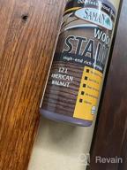 img 1 attached to SamaN Interior Water Based Wood Stain - Natural Stain For Furniture, Moldings, Wood Paneling & Cabinets (Black TEW-108-12, 12 Oz) review by Chris Lapan
