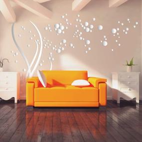 img 3 attached to Beddinginn 3D Tree Wall Decor: Stunning Acrylic Tree Decals, Ideal Tree Stickers for Living Room Decor - 78×130 Inches (Sliver Tree Left, Large)