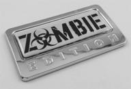 🧟 cbedi-zombie: unleash the zombie edition chrome emblem - domed decal car auto motorcycle bike badge logo