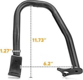 img 3 attached to Highway Crash Bars Guard Protector for Indian Scout/Sixty/Bobber (2015-2022) - WeiSen Gloss Black (Replaces OEM Number: 2881756-266)