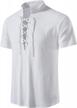 retro cool: lucmatton's men's cotton short sleeve shirts, perfect for medieval, viking & hippie styles logo