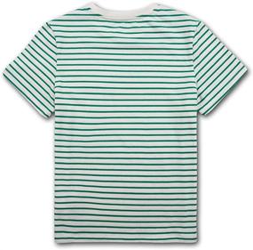 img 3 attached to 👚 Fashionable DEESPACE Short Sleeve Crewneck Tops for Girls (3-12 Years) – Ideal Tees & Blouses (9-10 Years)