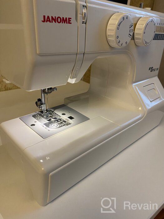 img 1 attached to Sewing machine Janome My Style 100, white/grey/yellow review by Franciszka Ludwin ᠌