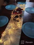 img 1 attached to 6FT 96 LED Battery Operated Eucalyptus Garland With Timer - Perfect For Spring Wedding Backdrop, Arch Wall Decor! review by Kristin Wilson