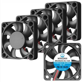 img 4 attached to WINSINN 50Mm Fan 5V, 3D Printer Micro 5 Volt Fans 5010 Hydraulic Bearing, Brushless Cooling 50Mmx10Mm 2PIN (Pack Of 5Pcs)